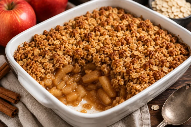 Easy Apple Crisp Recipe with Cinnamon and Oats