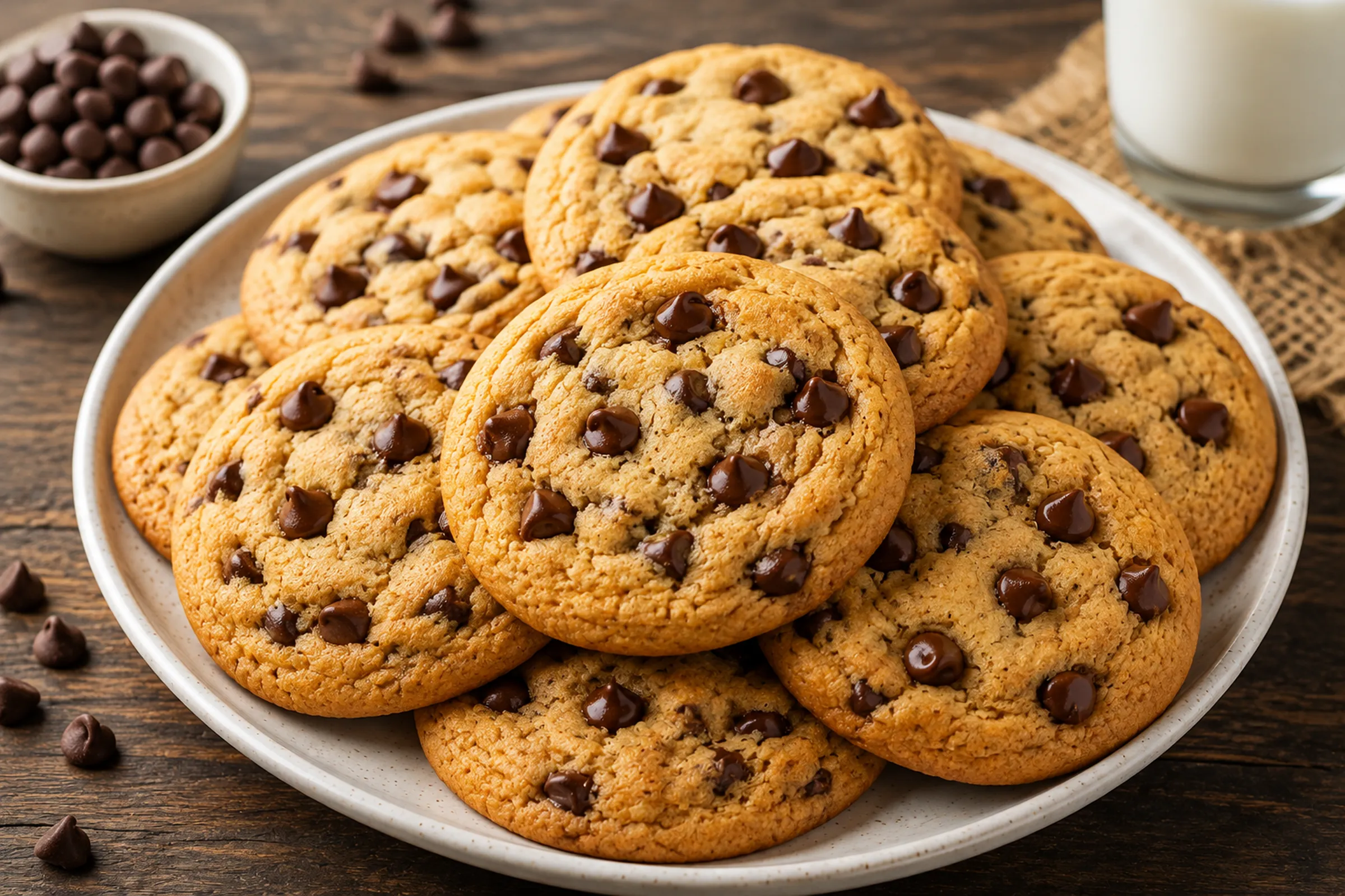 chocolate chip cookies, chocolate chip cookies recipe, easy cookies, homemade cookies,