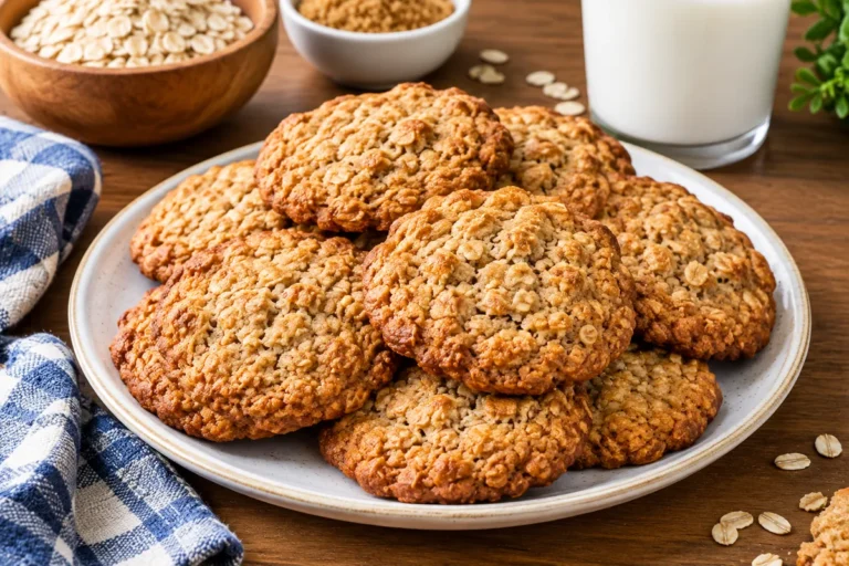 Crispy Oatmeal Cookies Recipe with Simple Ingredients