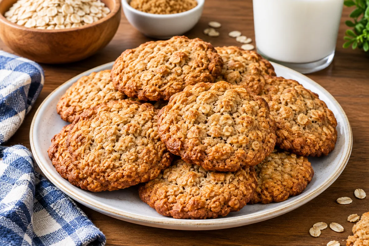 Crispy Oatmeal Cookies Recipe with Simple Ingredients