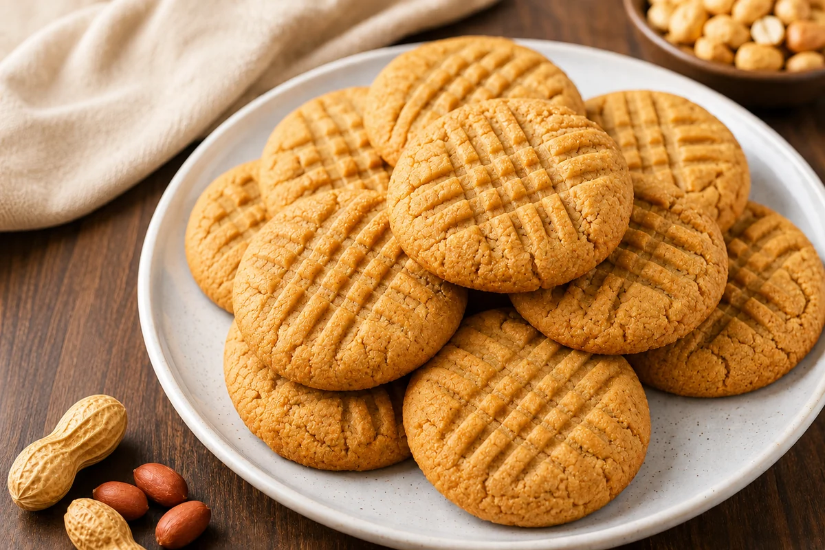 Easy Peanut Butter Cookies Recipe from Scratch